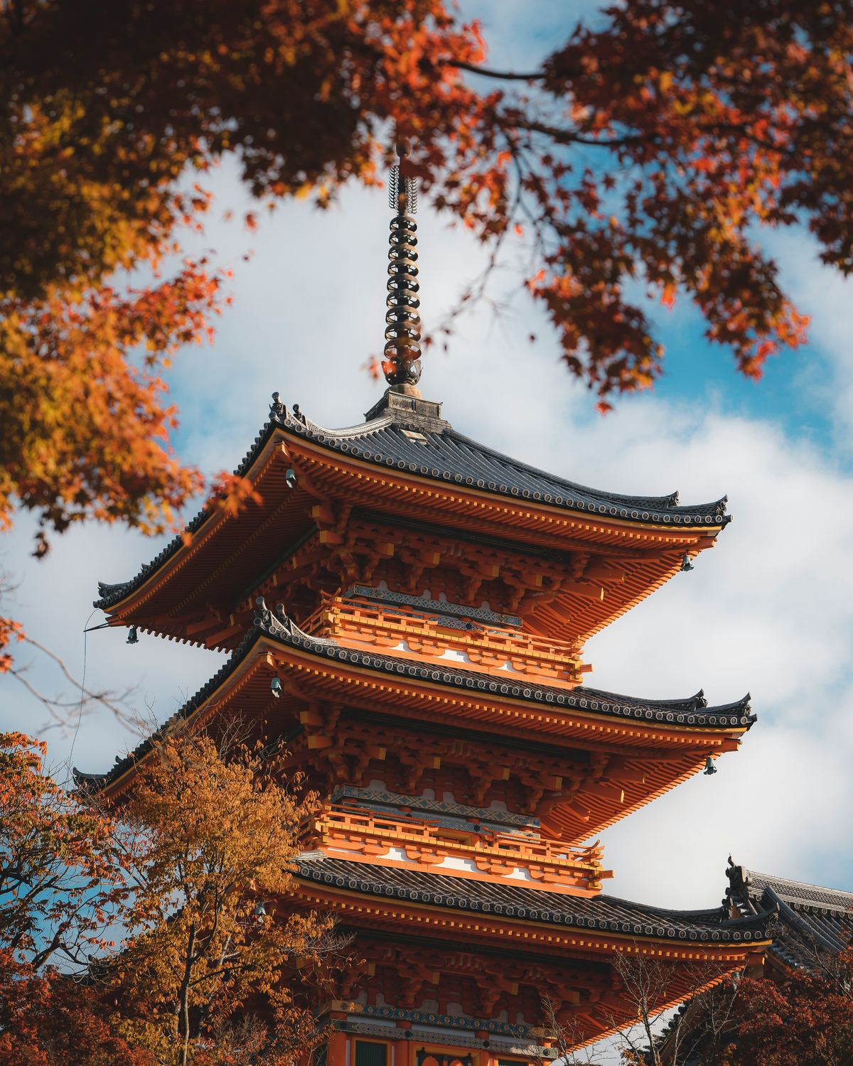 Kiyomizu-dera temple in spring, Kyoto